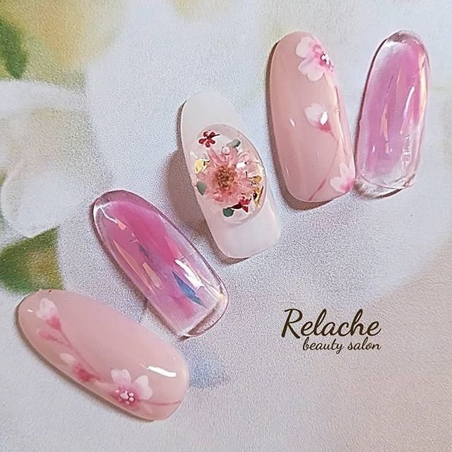 春 成人式 入学式 オフィス ハンド Relache Beautysalonのネイルデザイン No ネイルブック