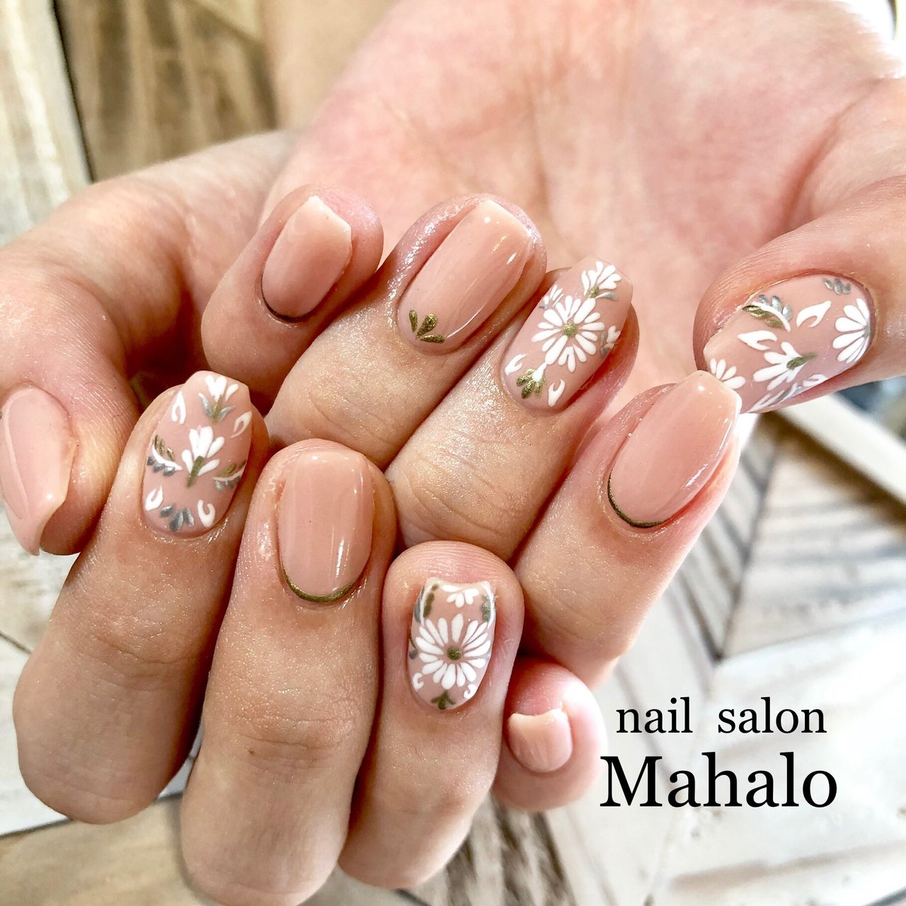 オールシーズン 卒業式 入学式 旅行 ハンド Nailsalon Mahaloのネイルデザイン No 4201562 ネイルブック