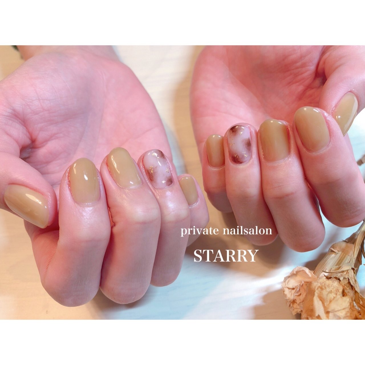 春 夏 オールシーズン ハンド シンプル Privatenailsalon Starryのネイルデザイン No ネイルブック