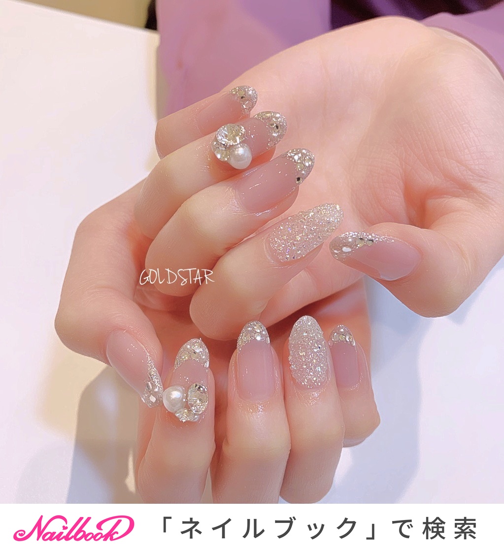 人気順｜フレンチネイル(フレンチ)/#クリスタルピクシーのネイル