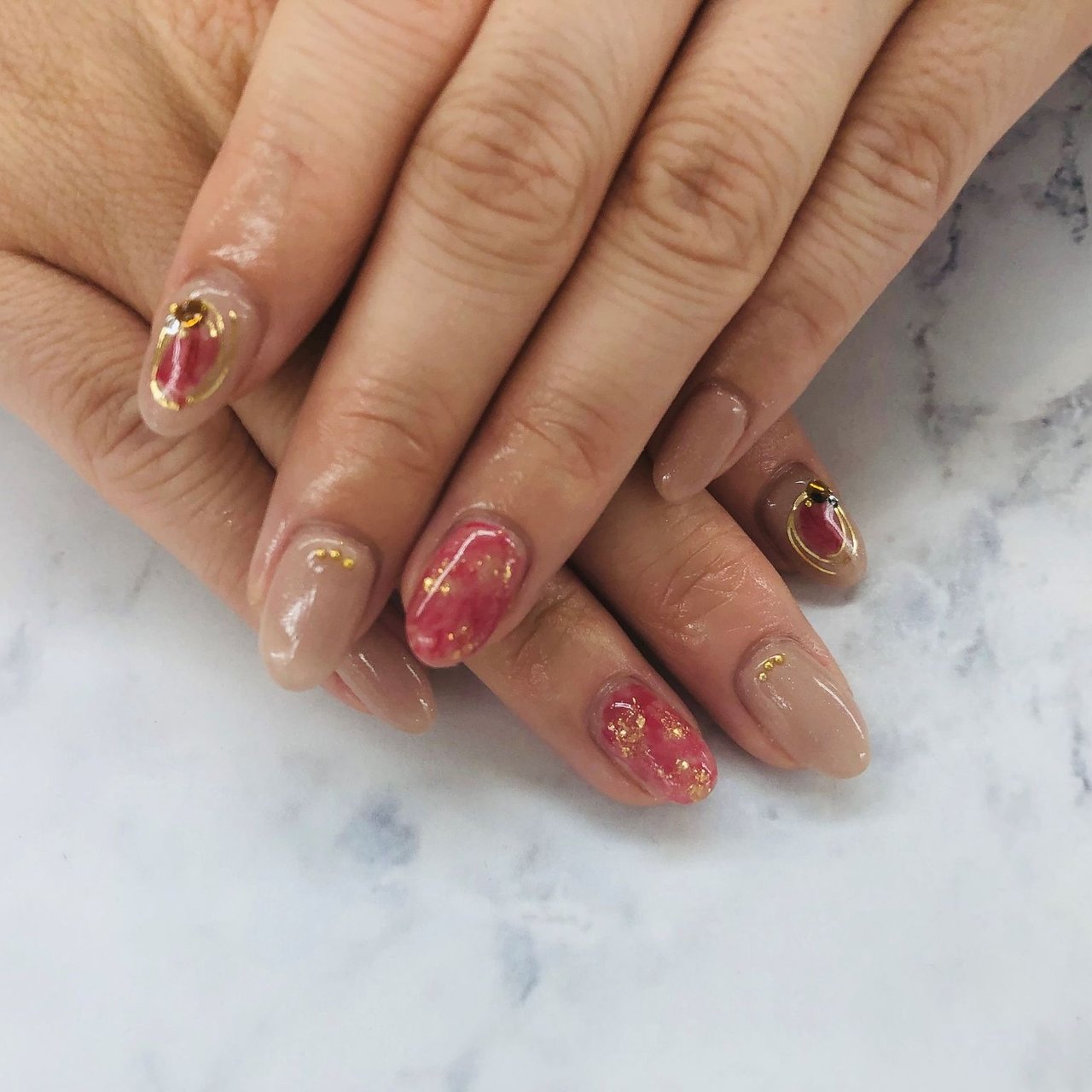 オールシーズン 旅行 女子会 ハンド ワンカラー Fast Nail ファストネイル のネイルデザイン No 496 ネイルブック