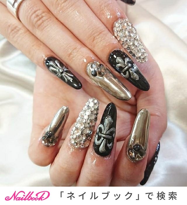 シルバーCネイルブランドパーツ シルバーCネイルブランドパーツ - メルカリ