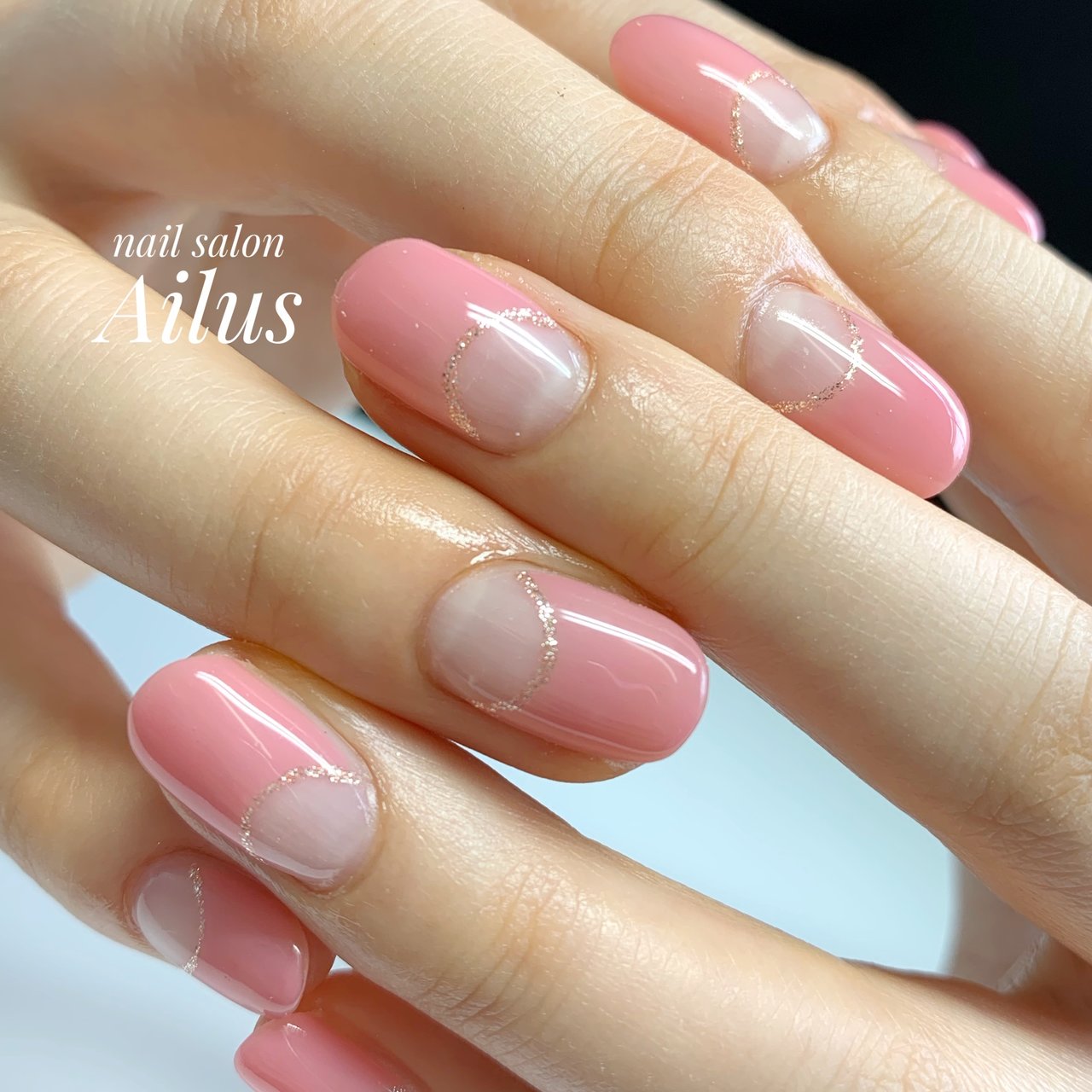 春 オールシーズン ハンド シンプル フレンチ Nail Salon Ailusの