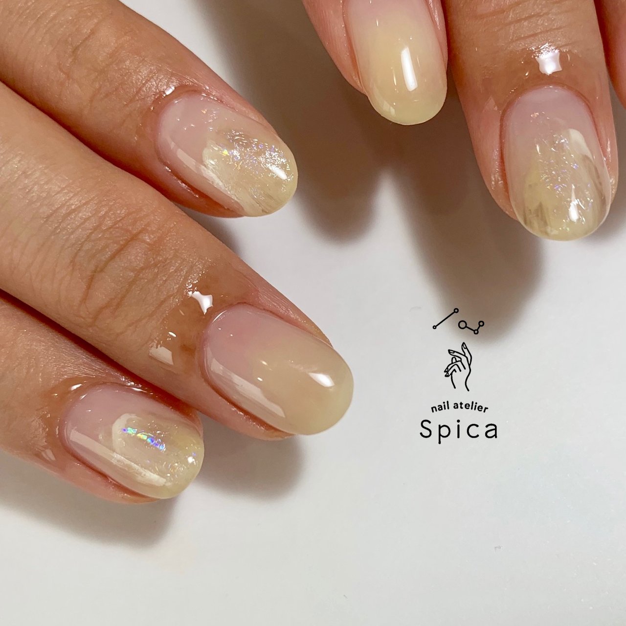 春 オールシーズン ハンド ニュアンス ショート 松本市ネイルサロンnail Atelier Spica ネイルアトリエスピカ のネイル デザイン No ネイルブック