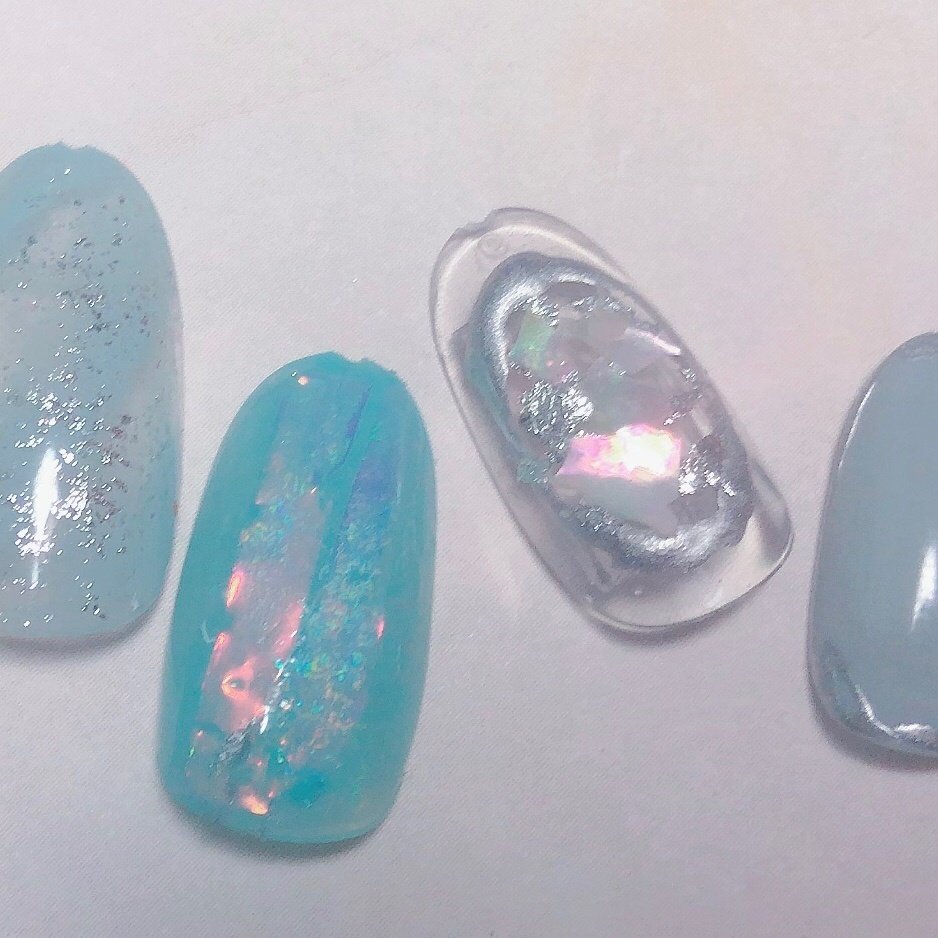 夏 ハンド シンプル ニュアンス ミディアム 埼玉県吉川市ﾈｲﾙｻﾛﾝa Nail のネイルデザイン No ネイルブック