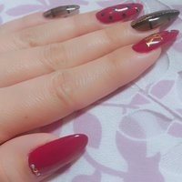 イニシャル ドット スカルプチュアのネイルデザイン ネイルブック