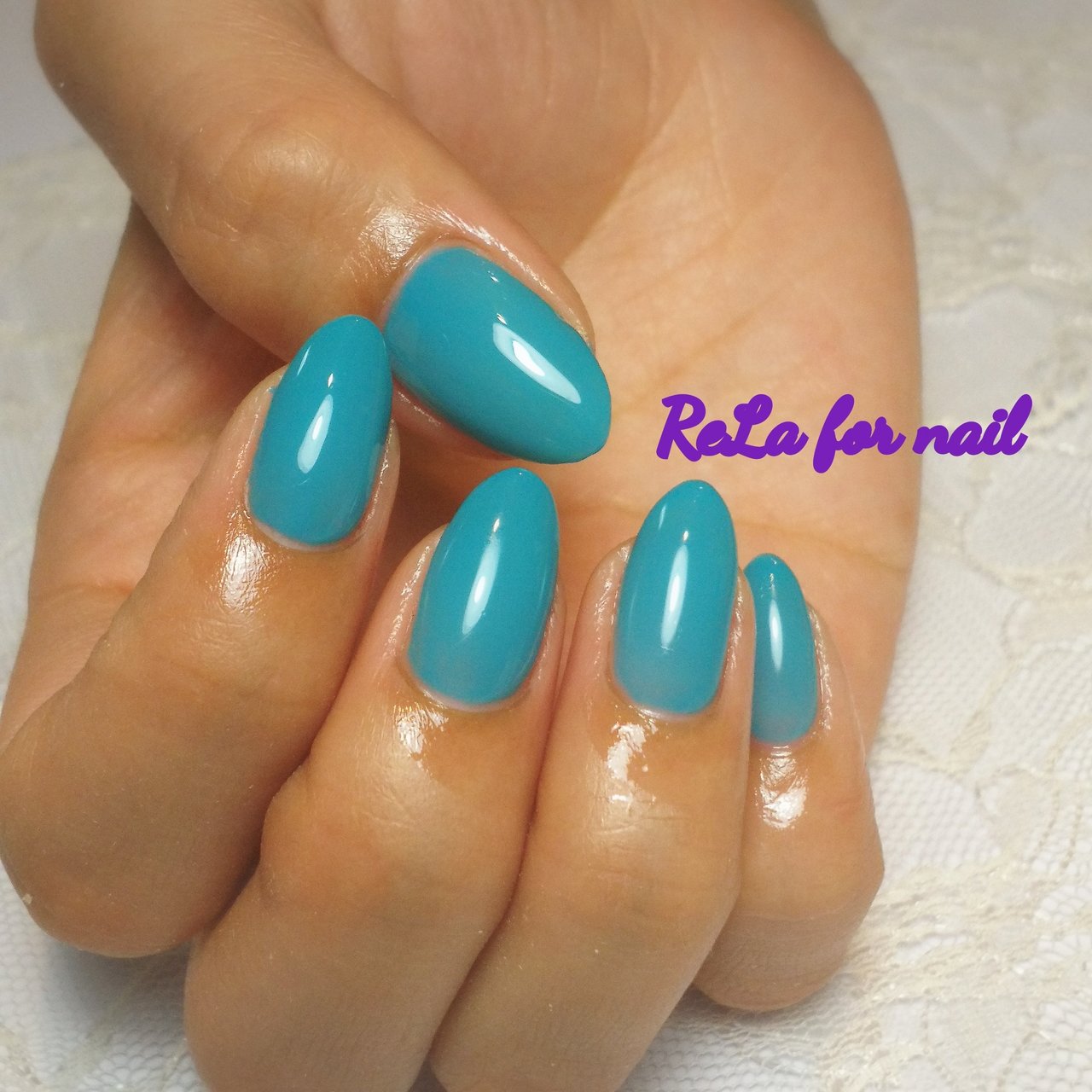 シンプル ワンカラー ターコイズ Rela For Nail リラ のネイルデザイン No ネイルブック