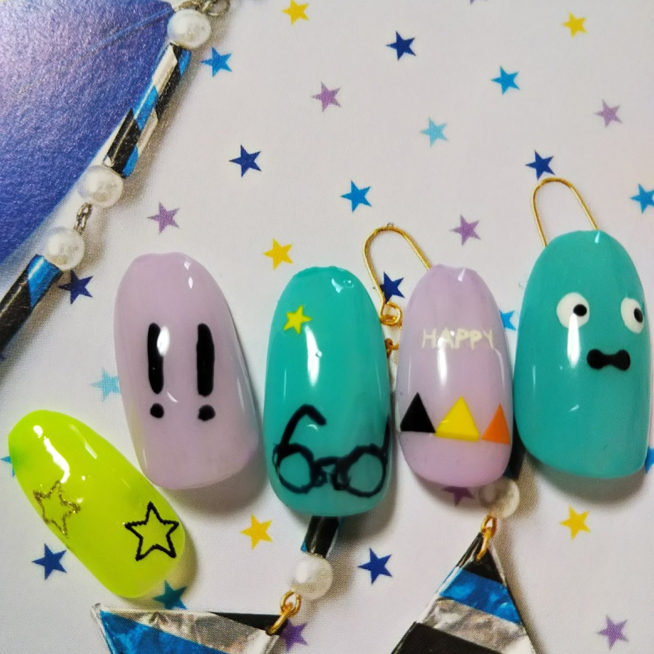 オールシーズン ハンド ターコイズ パステル ネオンカラー Minisacchi0504のネイルデザイン No ネイルブック