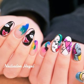 おすすめ順 ライブ フェス ピカソのネイルデザイン ネイルブック