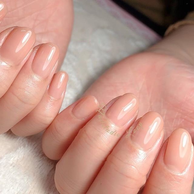 オールシーズン オフィス デート 女子会 ベージュ Nailstudioloop Hiromiのネイルデザイン No ネイルブック