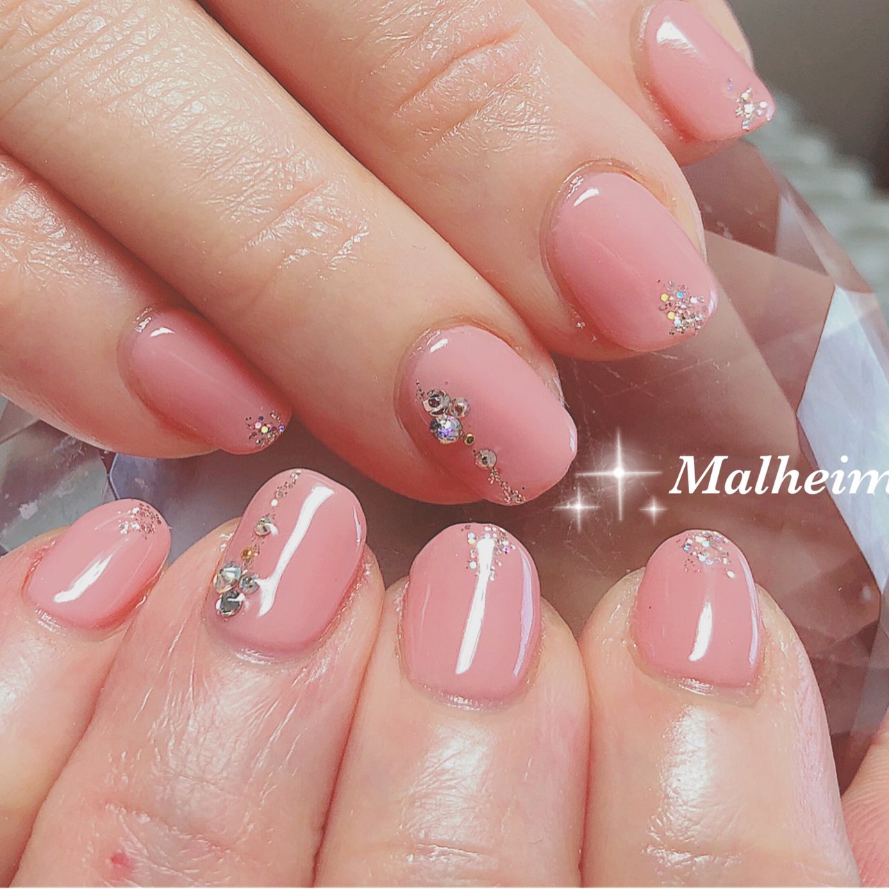 オールシーズン オフィス 女子会 ハンド シンプル Nails Malheim メルヘイム のネイルデザイン No ネイルブック