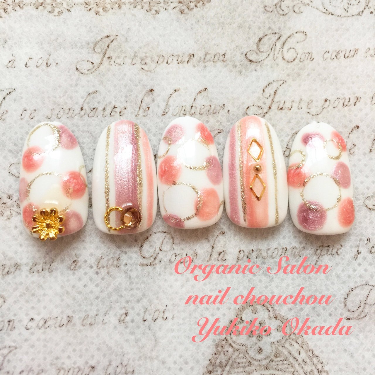 春 夏 オールシーズン ハンド ストライプ Nailchouchouのネイルデザイン No ネイルブック