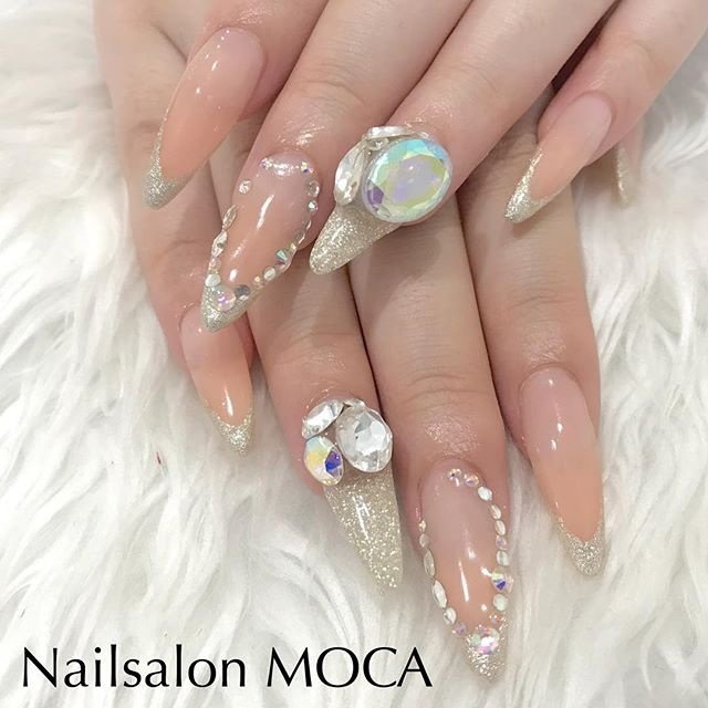 オールシーズン ブライダル パーティー デート ハンド Nail Salon Mocaのネイルデザイン No 4226398 ネイルブック