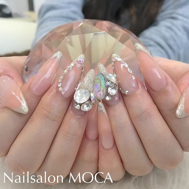 オールシーズン ブライダル パーティー デート ハンド Nail Salon Mocaのネイルデザイン No ネイルブック