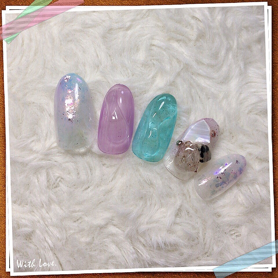 春 夏 梅雨 海 ハンド Mika S Salonのネイルデザイン No ネイルブック