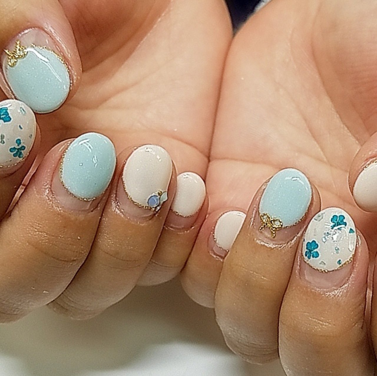 春 オフィス デート 女子会 ハンド Risa 稲毛coconail のネイルデザイン No ネイルブック