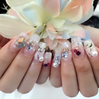 #Nailbook #春 #夏 #秋 #冬 #オールシーズン #お正月 #バレンタイン #梅雨 #海 #リゾート #浴衣 #スポーツ #ハロウィン #オフィス #パーティー #デート #ハンド #シンプル #ホログラム #ラメ #シェル #シースルー #ホイル #ミディアム #ホワイト #クリア #ベージュ #ピンク #イエロー #グリーン #ブルー #パープル #ブラック #ゴールド #シルバー #パステル #アースカラー #カラフル #ビビッド #スカルプチュア #お客様 #HanaAoyama #ネイルブック