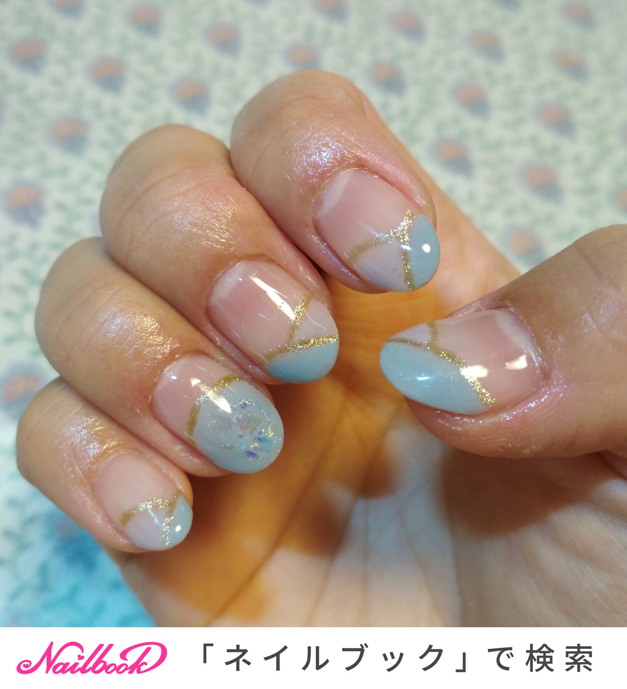 伸びてもわかりにくいネイルデザインのネイルデザイン ネイルブック