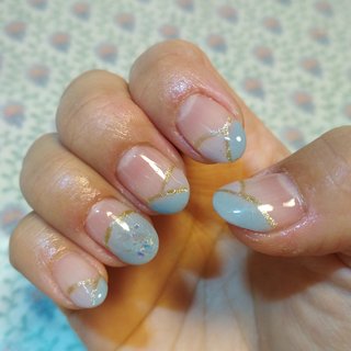 伸びてもわかりにくいネイルデザインのネイルデザイン ネイルブック