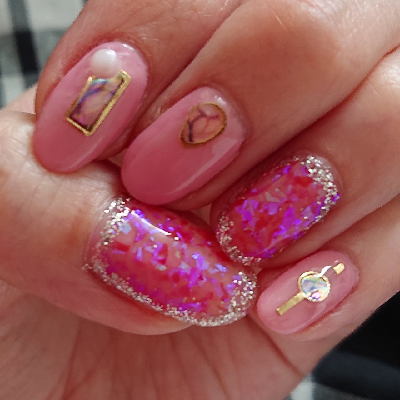 春 パーティー 女子会 ハンド ホログラム 坂本麻美のネイルデザイン No ネイルブック