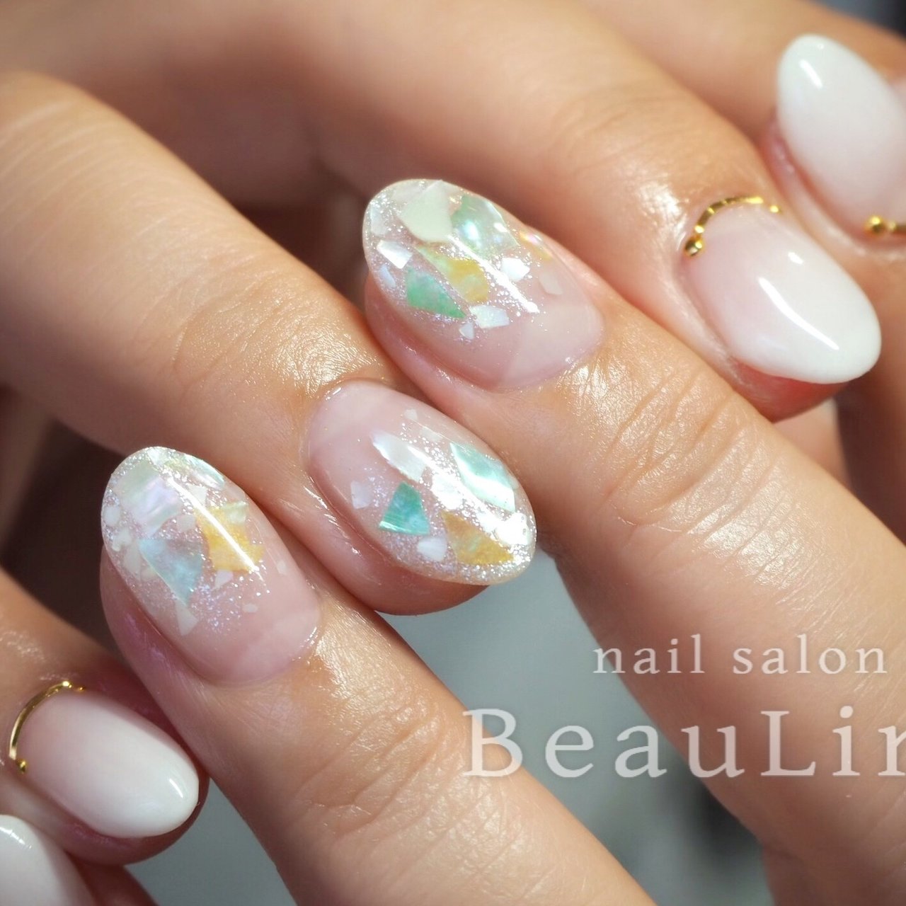 夏 オールシーズン 女子会 ハンド グラデーション Nailsalon Beaulineのネイルデザイン No ネイルブック