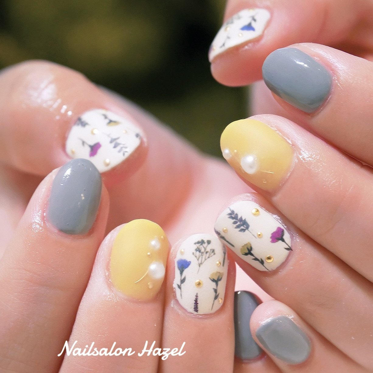 春 夏 デート 女子会 ハンド Nailsalon Hazelのネイルデザイン No ネイルブック