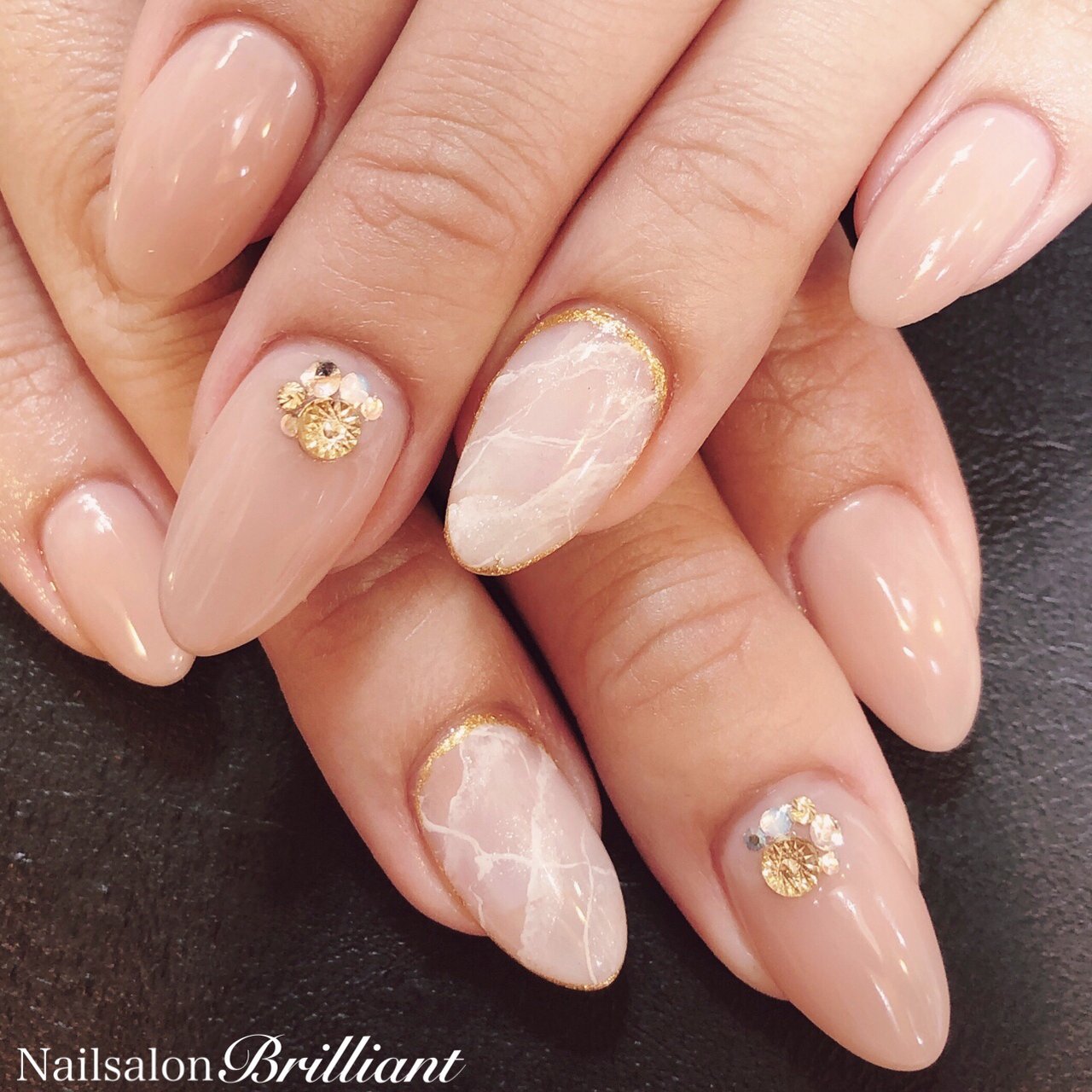 春 オールシーズン オフィス デート ハンド Nailsalonbrilliantのネイルデザイン No ネイルブック