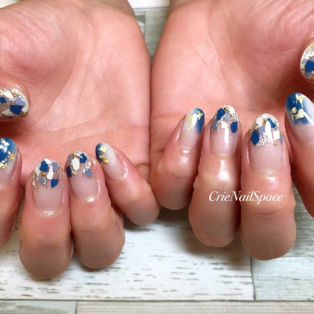 春 夏 ハンド シェル ニュアンス Crie Shiroyamaのネイルデザイン No ネイルブック