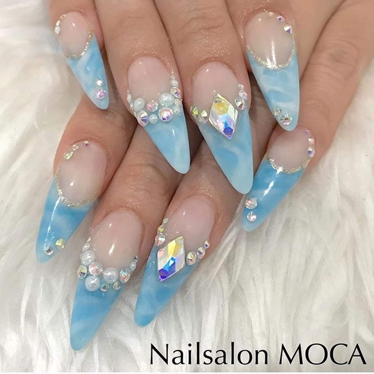 春 夏 パーティー デート ハンド Nail Salon Mocaのネイルデザイン No ネイルブック