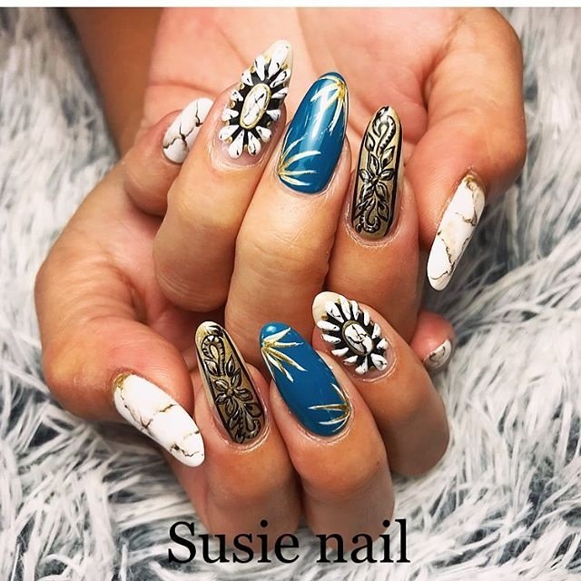 夏 旅行 海 リゾート エスニック Susie Nailのネイルデザイン No ネイルブック