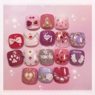 おすすめ順 ゆめかわフットネイルのネイルデザイン ネイルブック