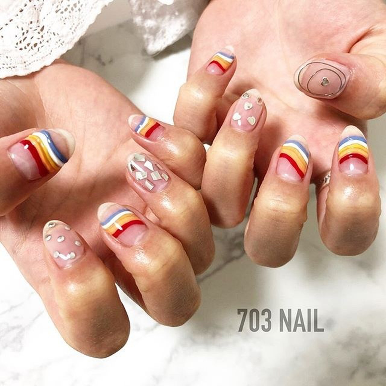 夏 リゾート ライブ スポーツ ハンド 703nailのネイルデザイン No ネイルブック