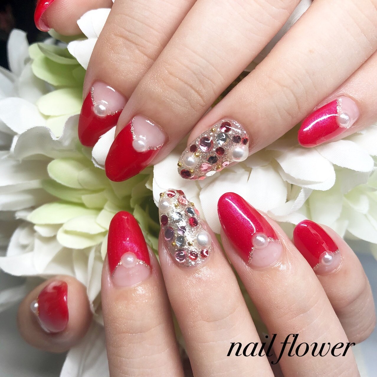 お客様 Nail Flower ネイルフラワー 中野新橋 のネイルデザイン