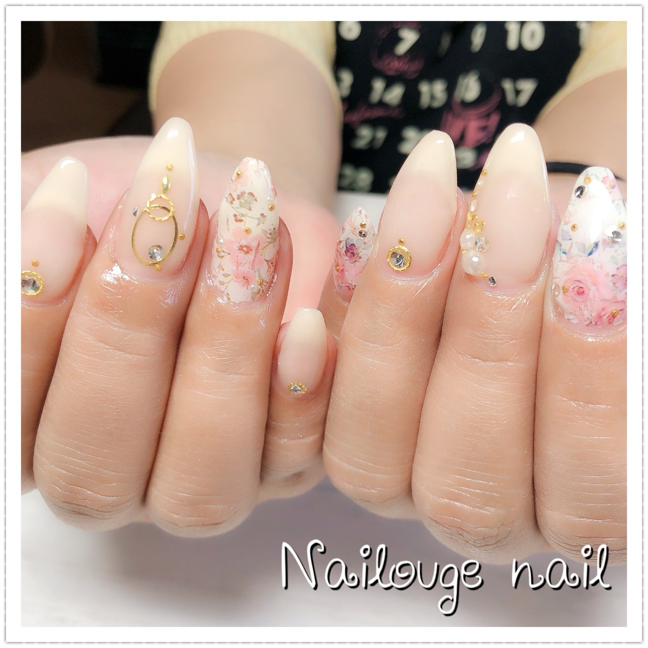 春 パーティー デート 女子会 ハンド Nailsalon Nailougeのネイルデザイン No ネイルブック