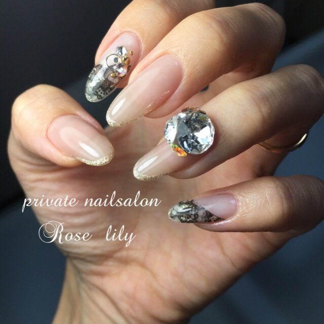 オールシーズン ブライダル デート 女子会 ハンド ローズリリー Rose Lily 青葉区たまプラーザ のネイルデザイン No ネイルブック