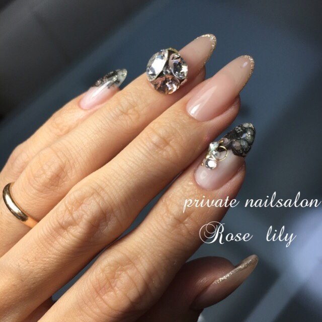 オールシーズン ブライダル デート 女子会 ハンド ローズリリー Rose Lily 青葉区たまプラーザ のネイルデザイン No ネイルブック