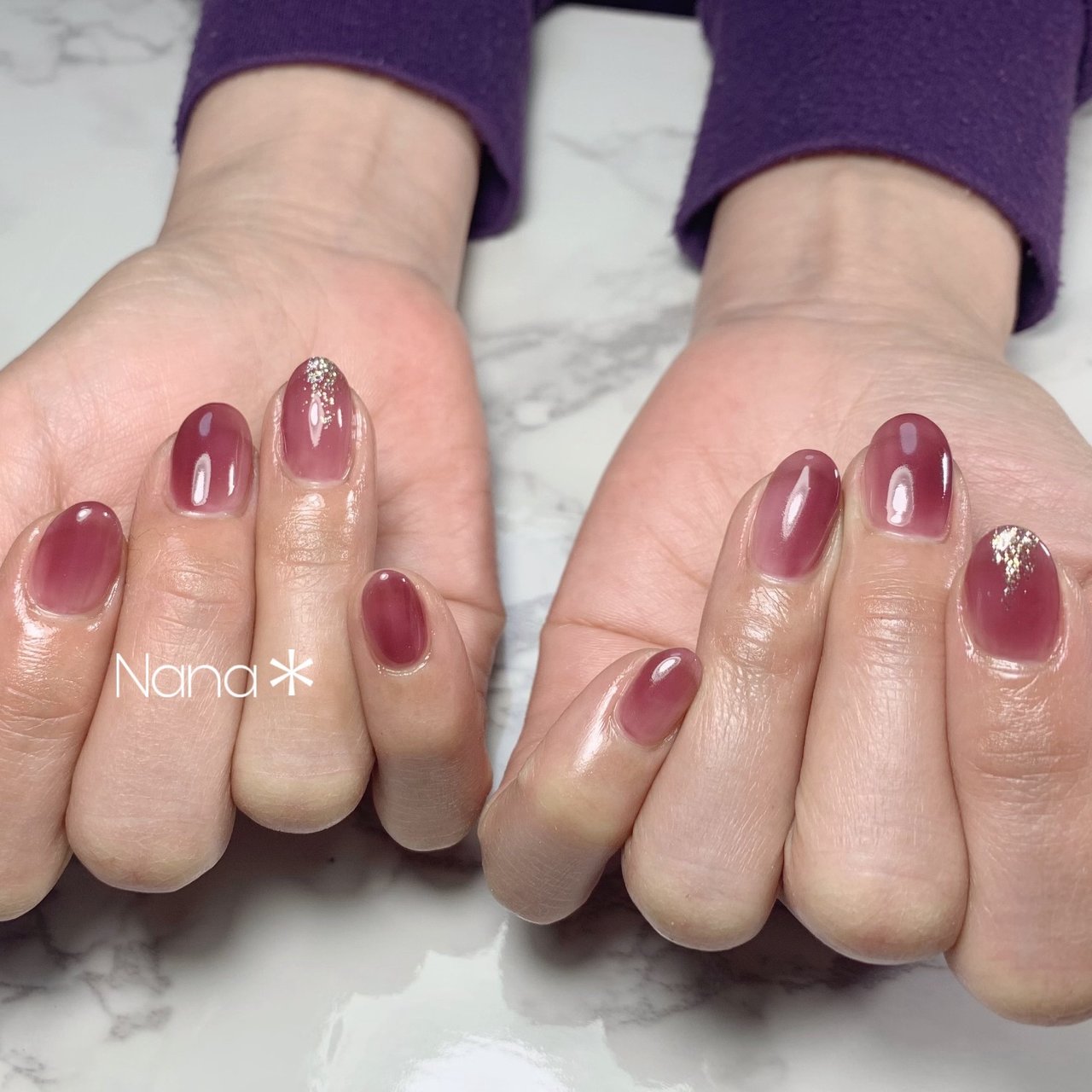 秋 冬 オールシーズン ハンド シンプル Salon Nanaのネイルデザイン No ネイルブック