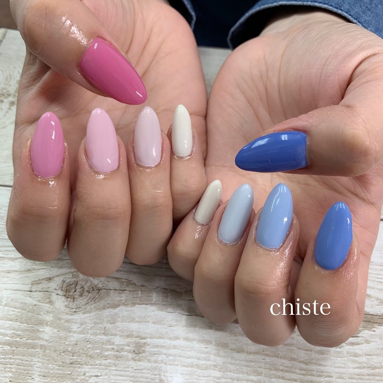 オールシーズン ハンド グラデーション ミディアム ピンク Chiste Nail Shokoのネイルデザイン No ネイルブック