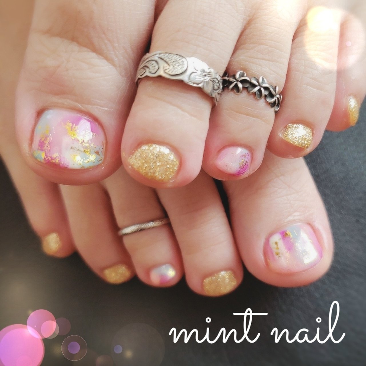 春 夏 旅行 海 フット Mint Fleur ミントフルールのネイルデザイン No ネイルブック