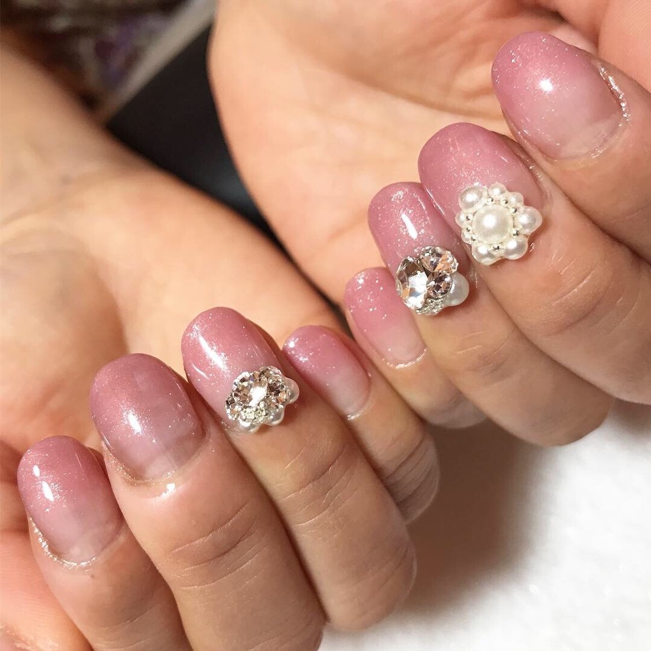 春 夏 オールシーズン ハンド グラデーション Diamond Nail 尼崎のプライベートサロン のネイルデザイン No ネイルブック