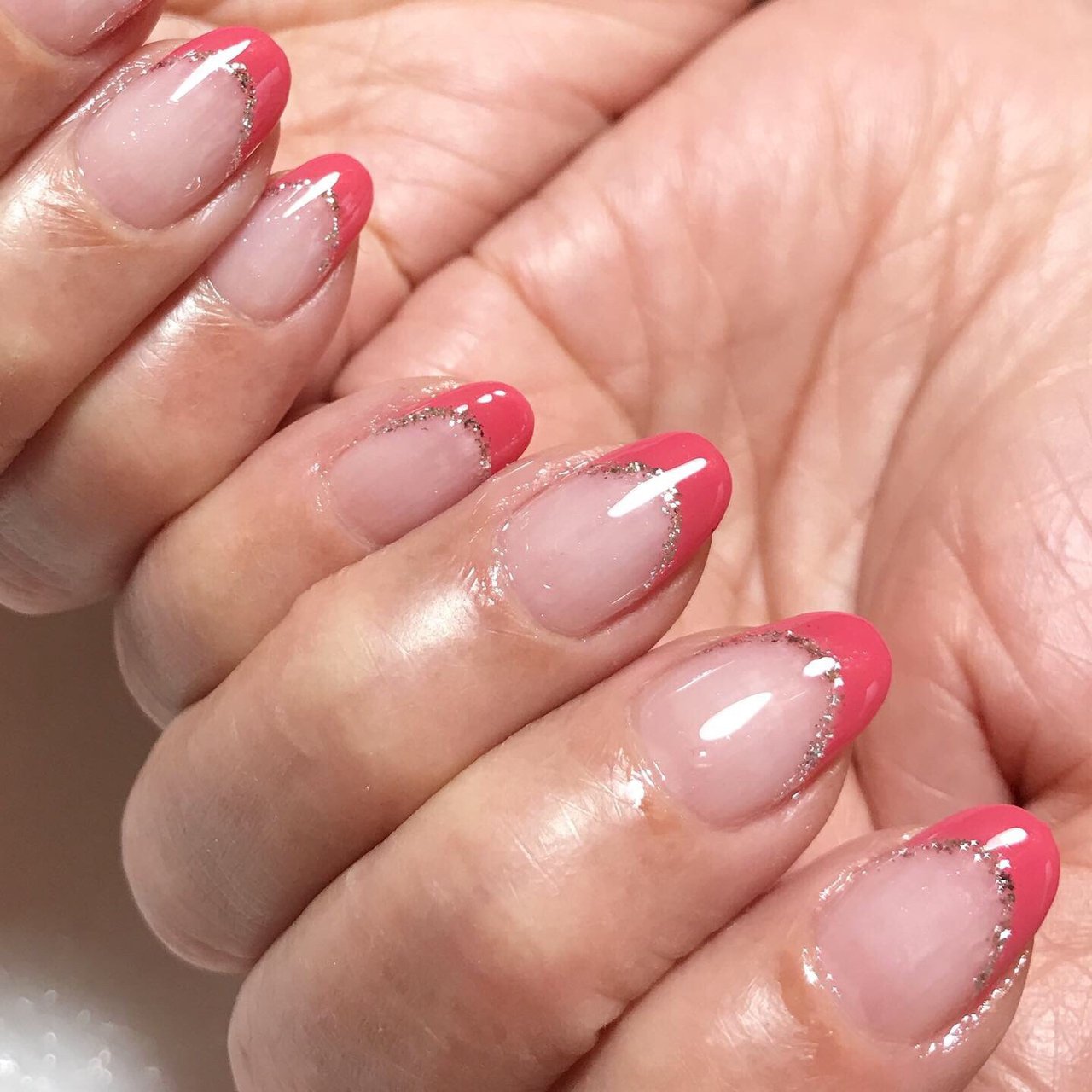 春 夏 オールシーズン ハンド シンプル Diamond Nail 尼崎のプライベートサロン のネイルデザイン No ネイル ブック