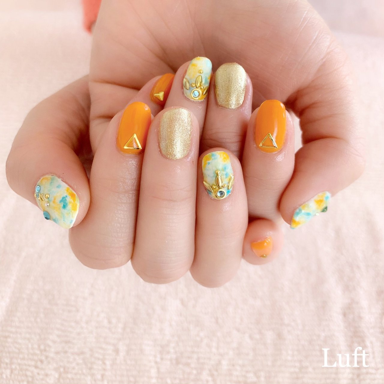 夏 海 リゾート ハンド エスニック Luft Nail Foot Salonのネイルデザイン No ネイルブック