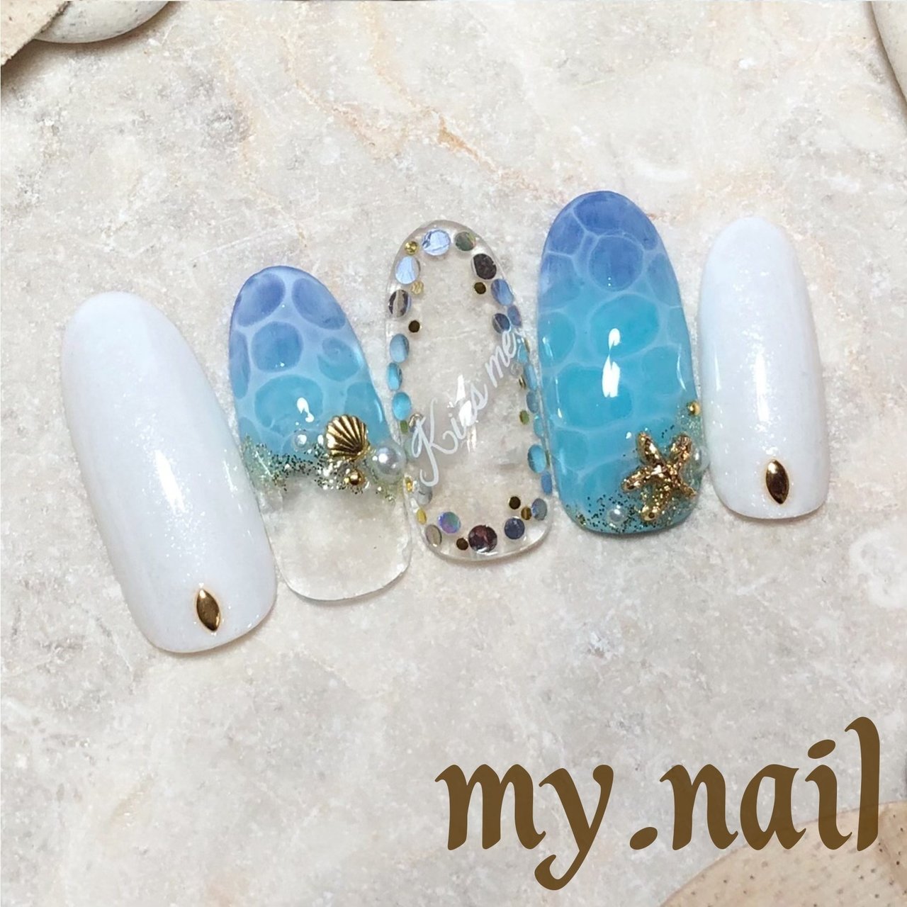 夏 旅行 海 リゾート ハンド Mynail Tachikawaのネイルデザイン No ネイルブック