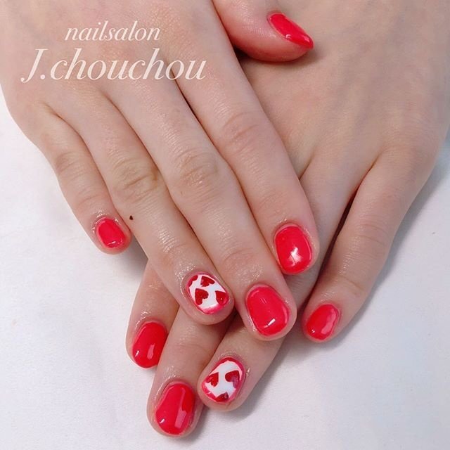 オールシーズン デート ハンド シンプル ラメ J Chou Chou Nailのネイルデザイン No 4267032 ネイルブック