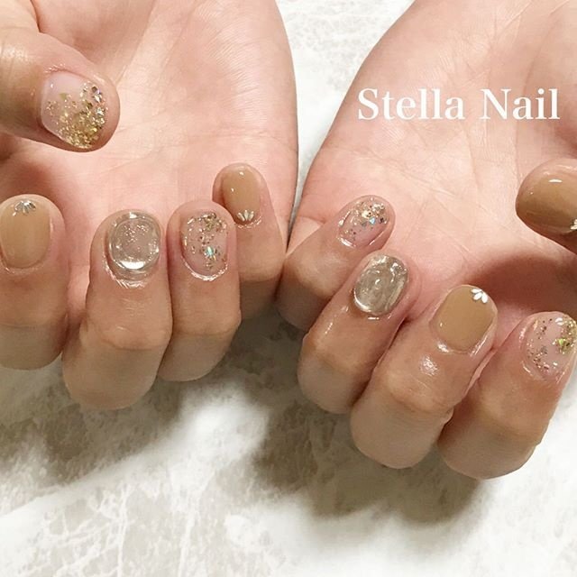 夏 オールシーズン ハンド ニュアンス ミラー Stella Nailのネイルデザイン No ネイルブック