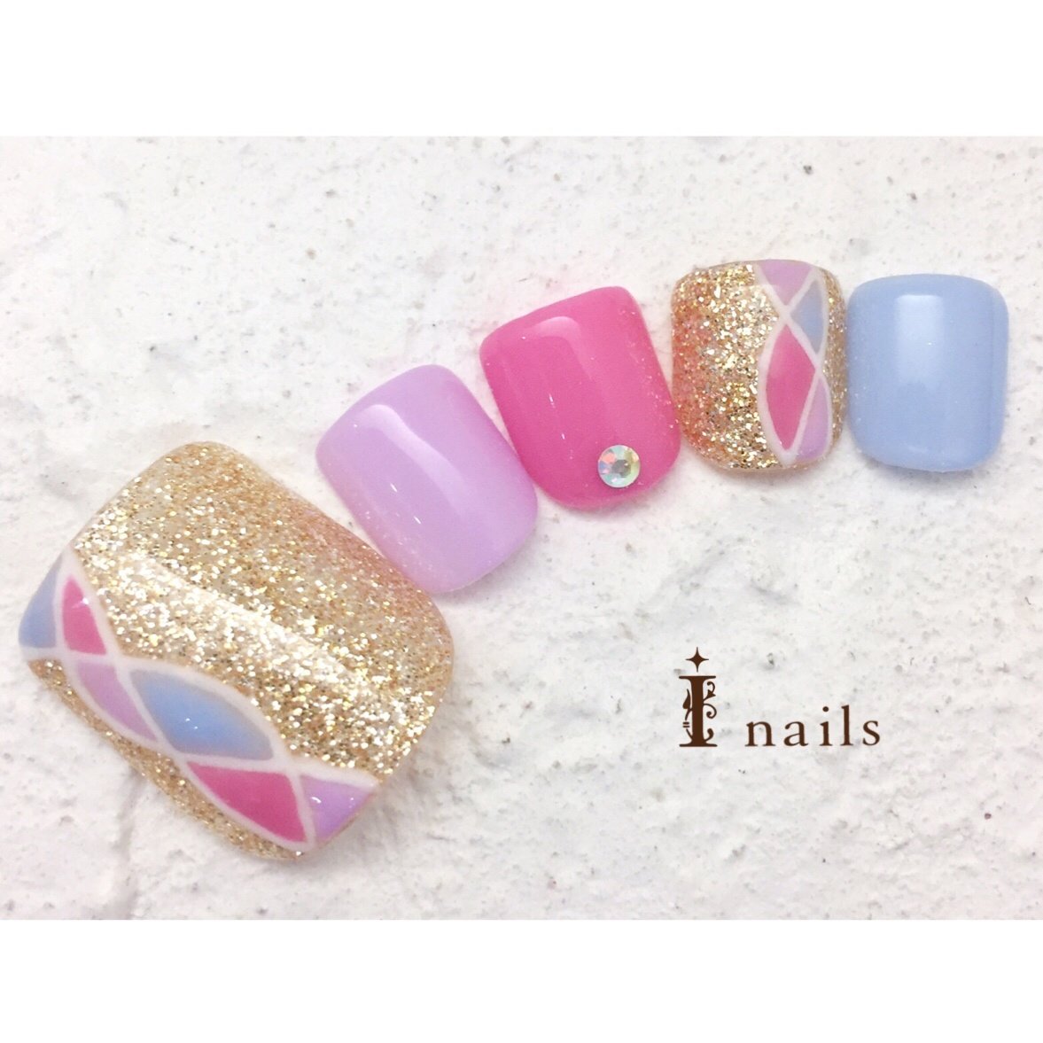 春 オールシーズン 海 浴衣 フット I Nails 横浜店のネイルデザイン No ネイルブック