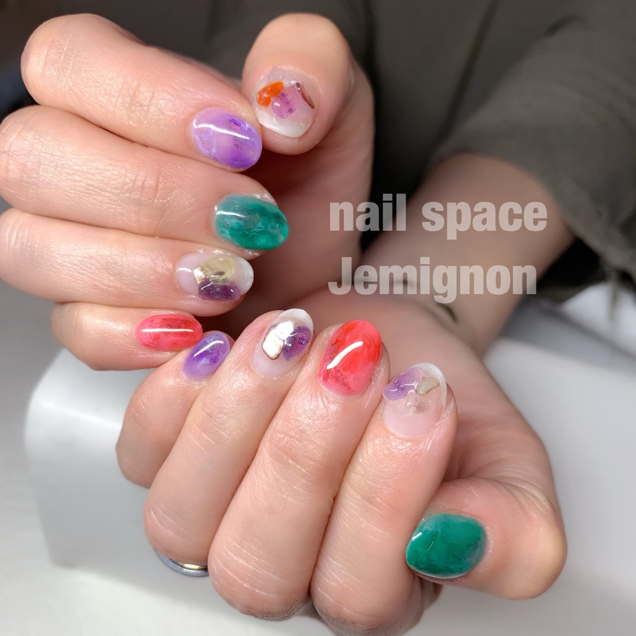 オールシーズン グラデーション ワンカラー Nail Space Jemignonのネイルデザイン No ネイルブック