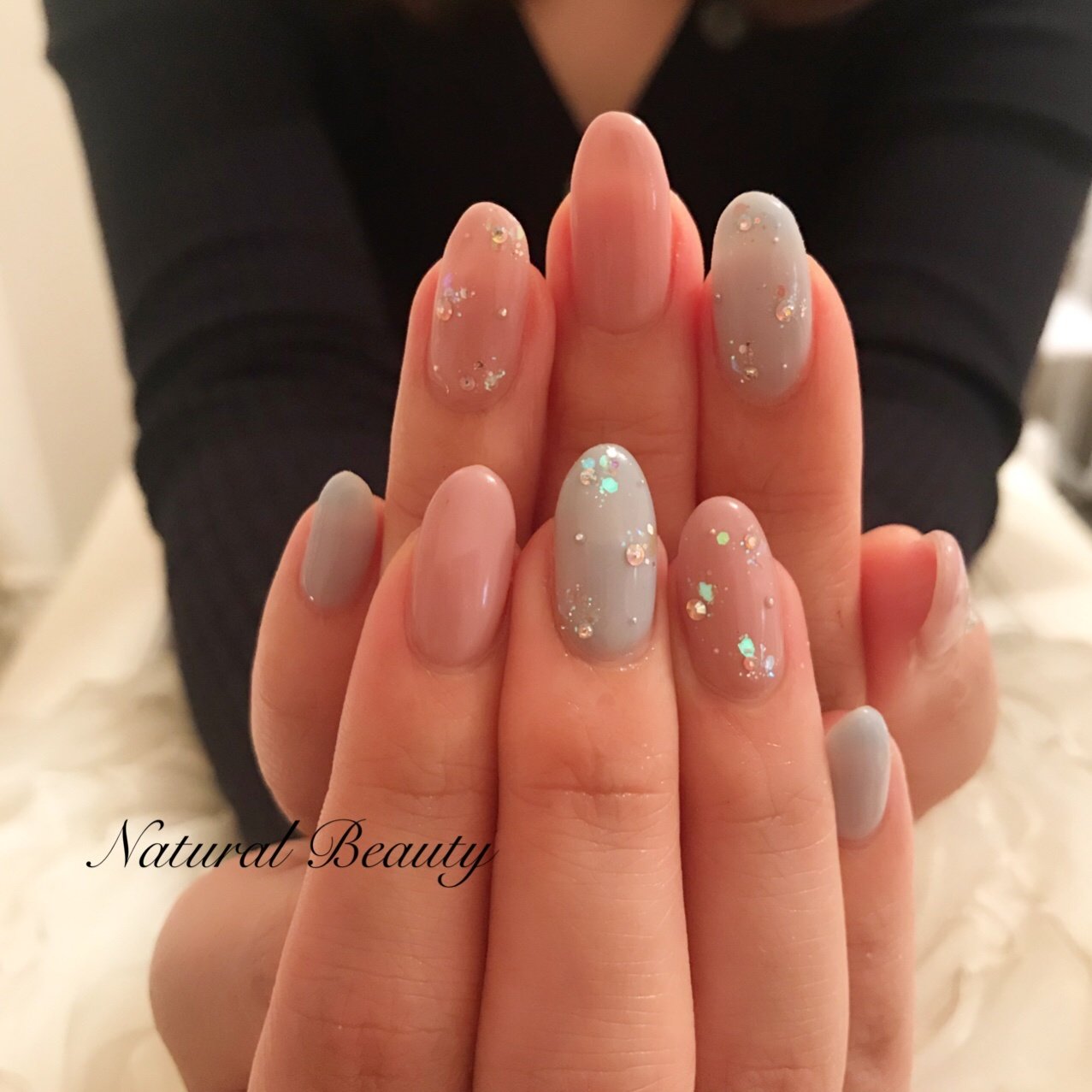 春 梅雨 ハンド シェル ドット Naturalbeautyのネイルデザイン No ネイルブック