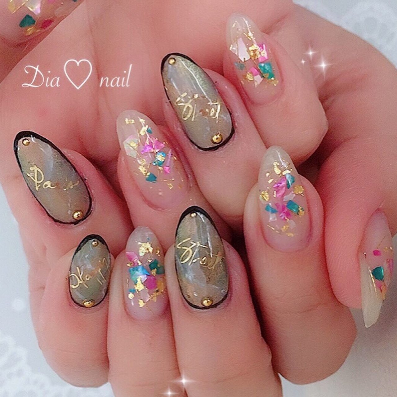 夏 オールシーズン 海 リゾート ハンド 自宅サロンdia Nailのネイルデザイン No ネイルブック