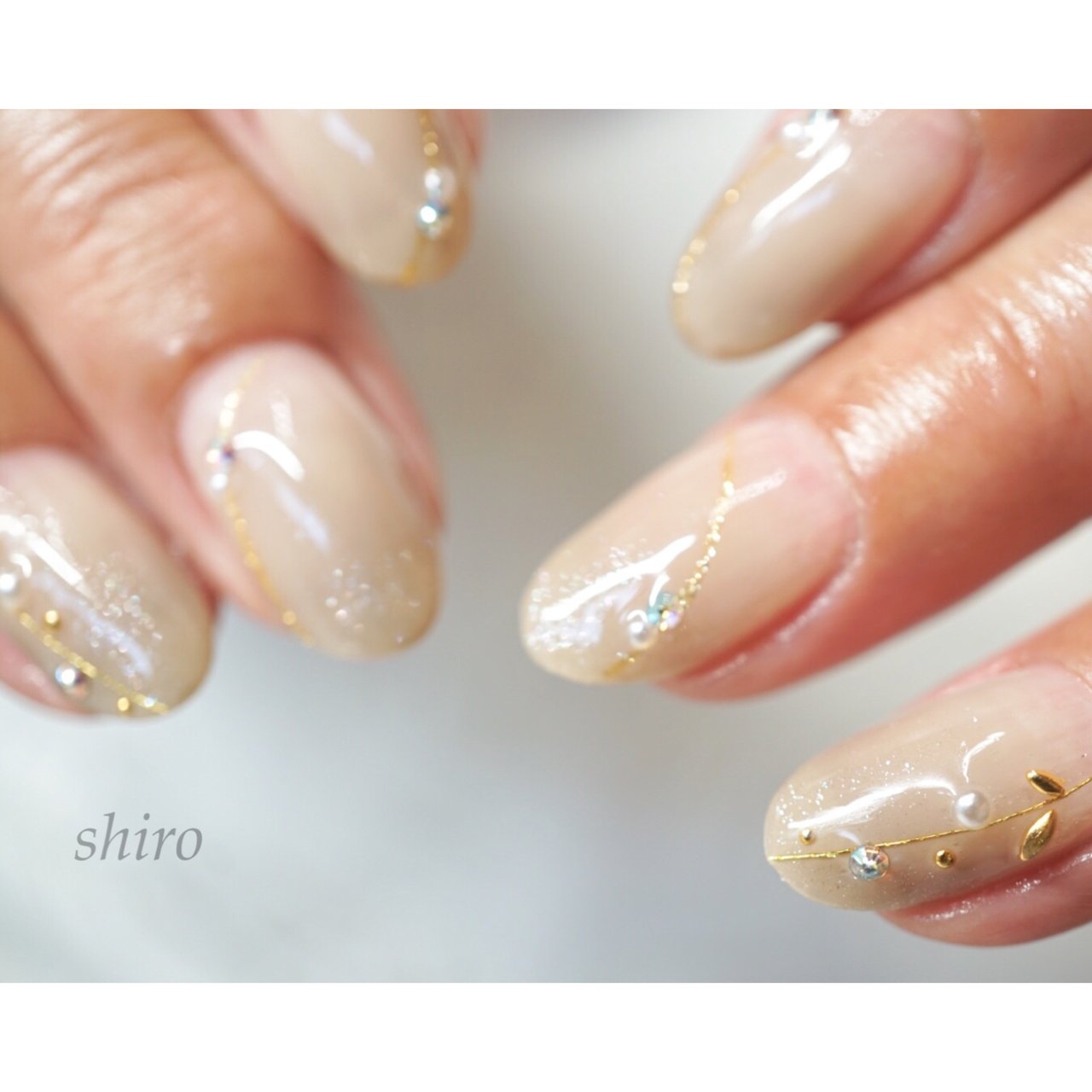 オールシーズン オフィス パーティー ハンド シンプル Private Nail Salon Shiroのネイルデザイン No ネイルブック